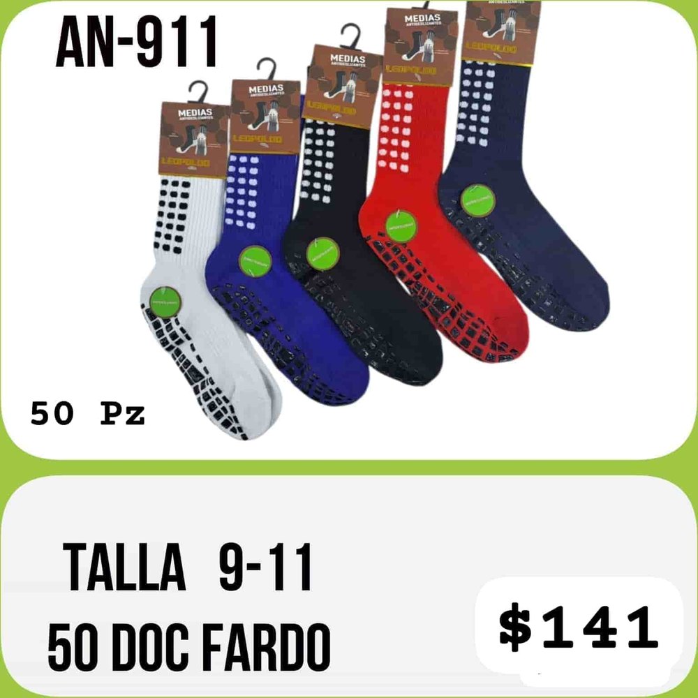 Calcetas antiderrapantes AN-911, talla 9-11