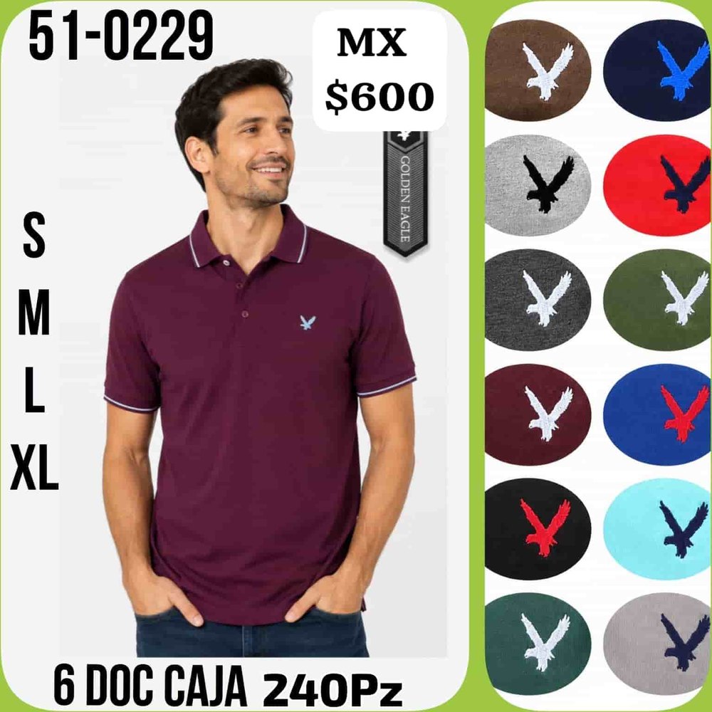 Polo para hombre 51-0229, tallas S a XL