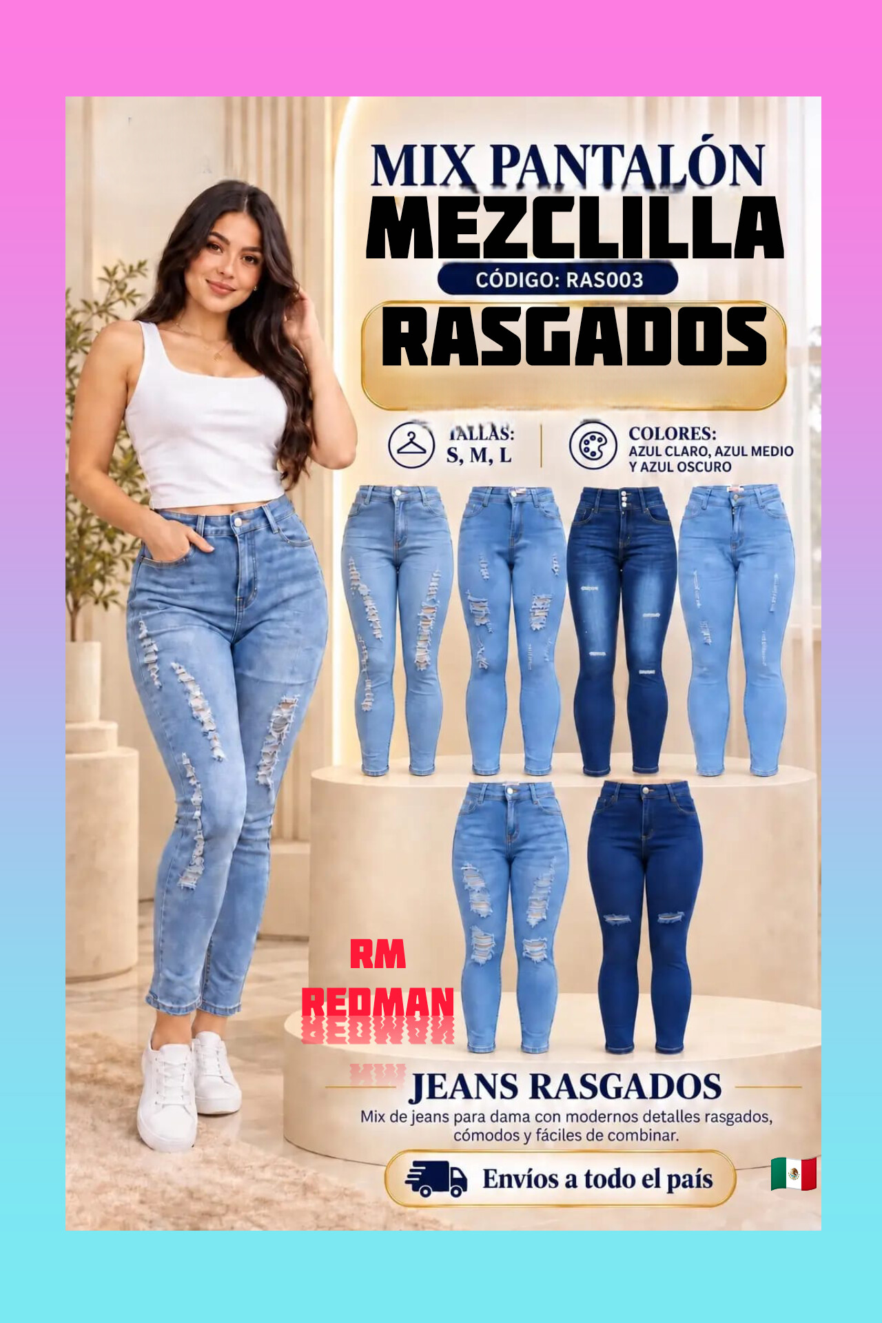 Pantalón de mezclilla 